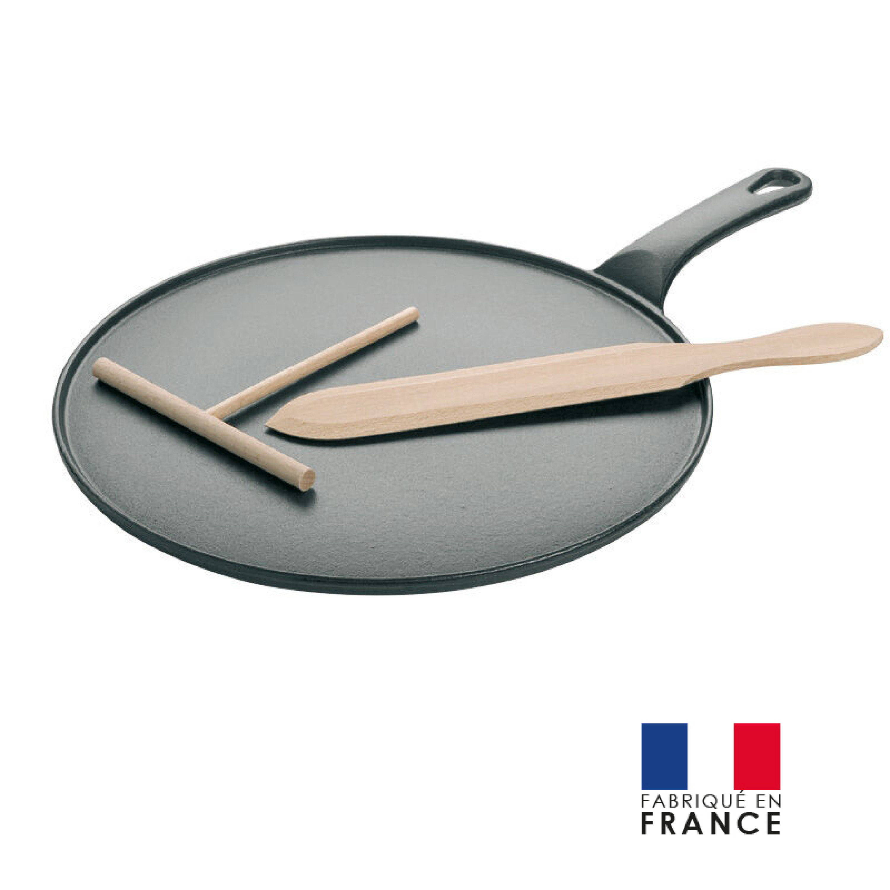 Crêpière fonte noire - chasseur