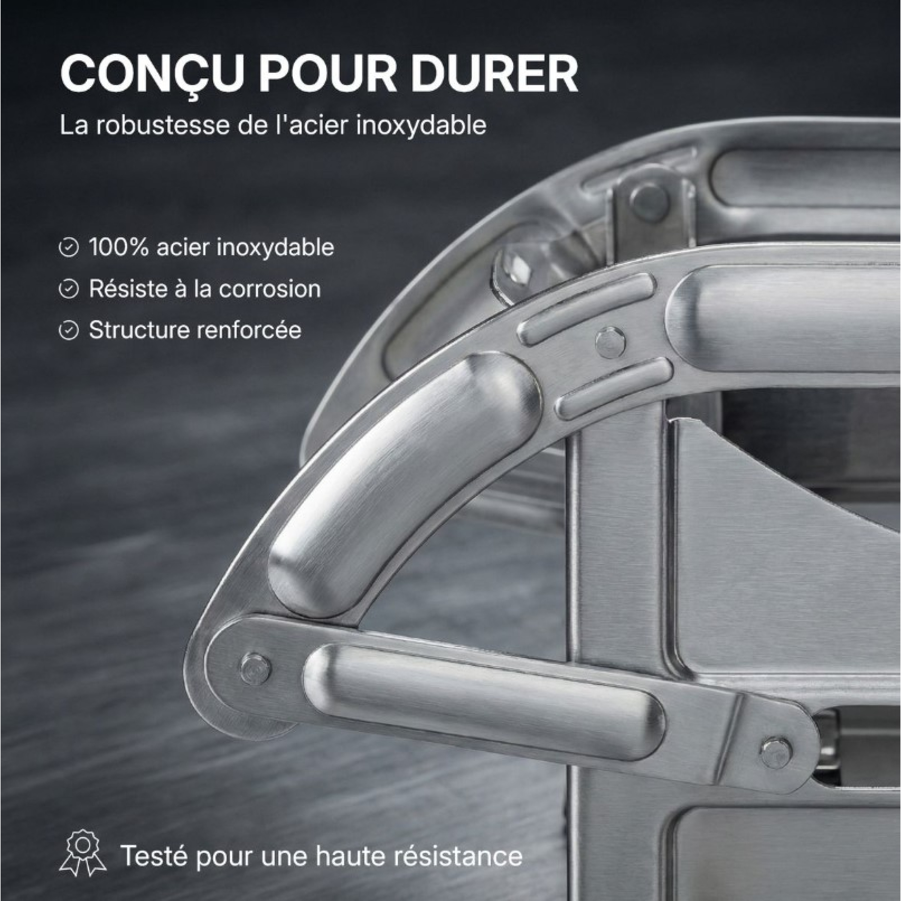 COUPE-FRITES INOX SUR VENTOUSE - LA BONNE GRAINE