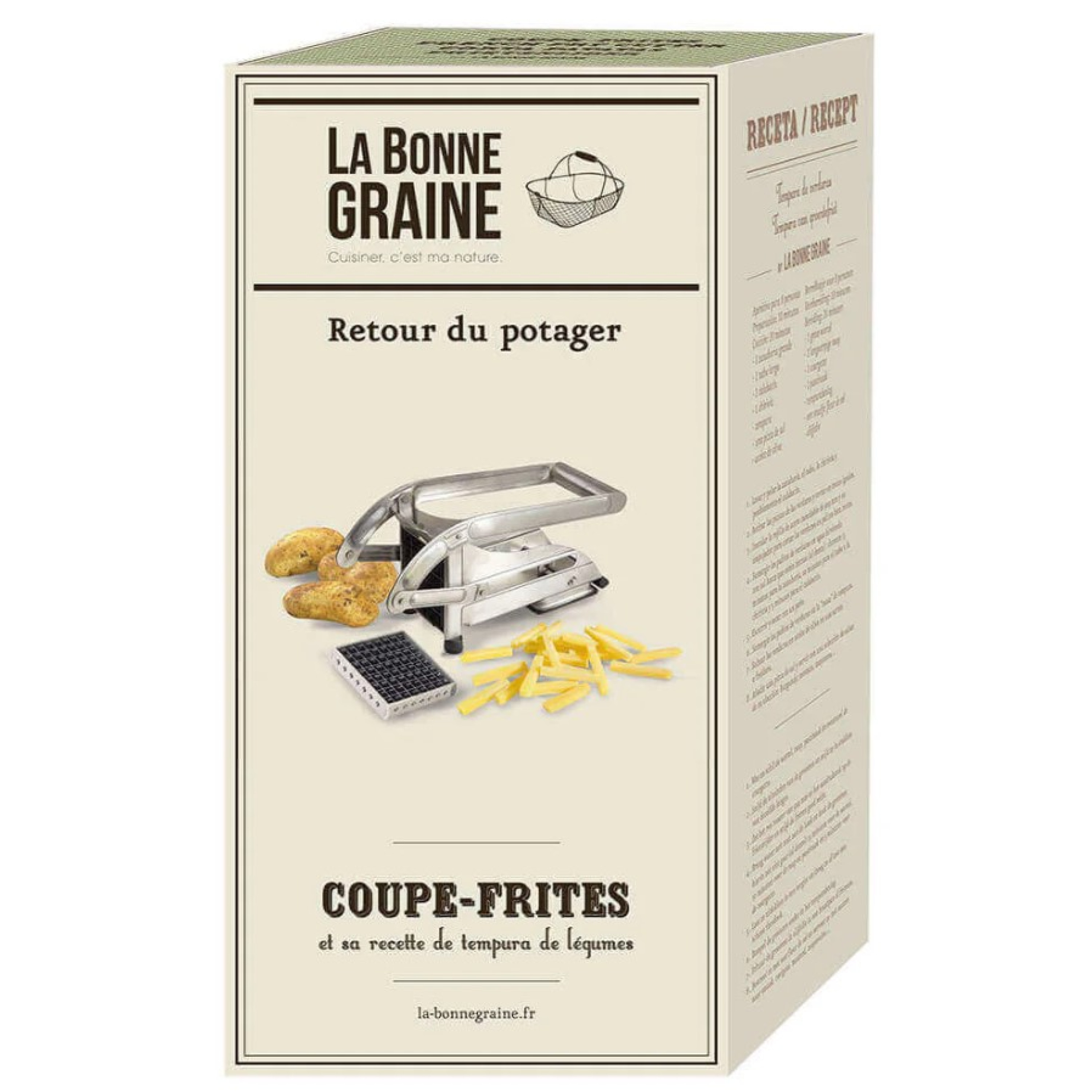 COUPE-FRITES INOX SUR VENTOUSE - LA BONNE GRAINE