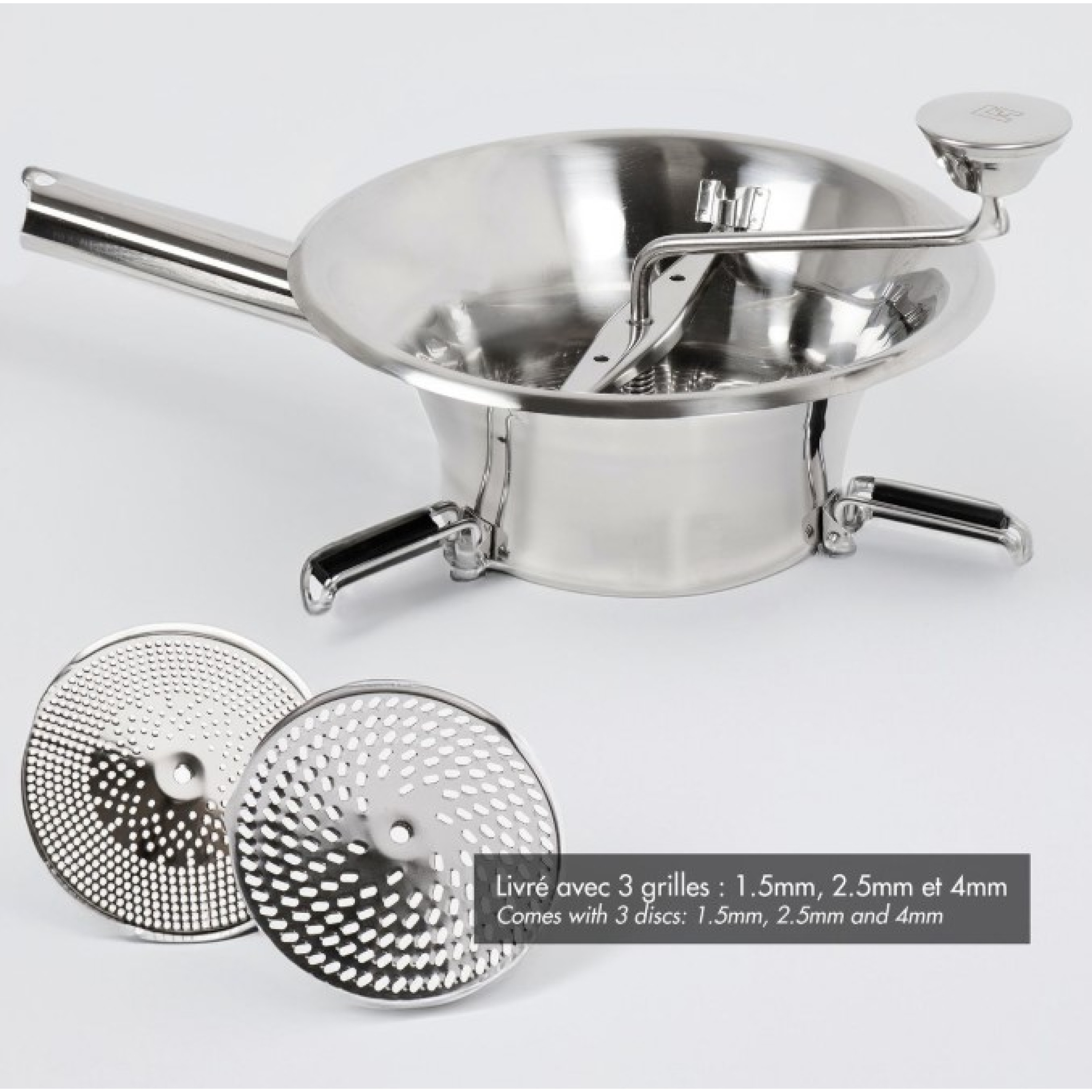 MOULIN PASSE-LÉGUMES INOX - LOUIS TELLIER