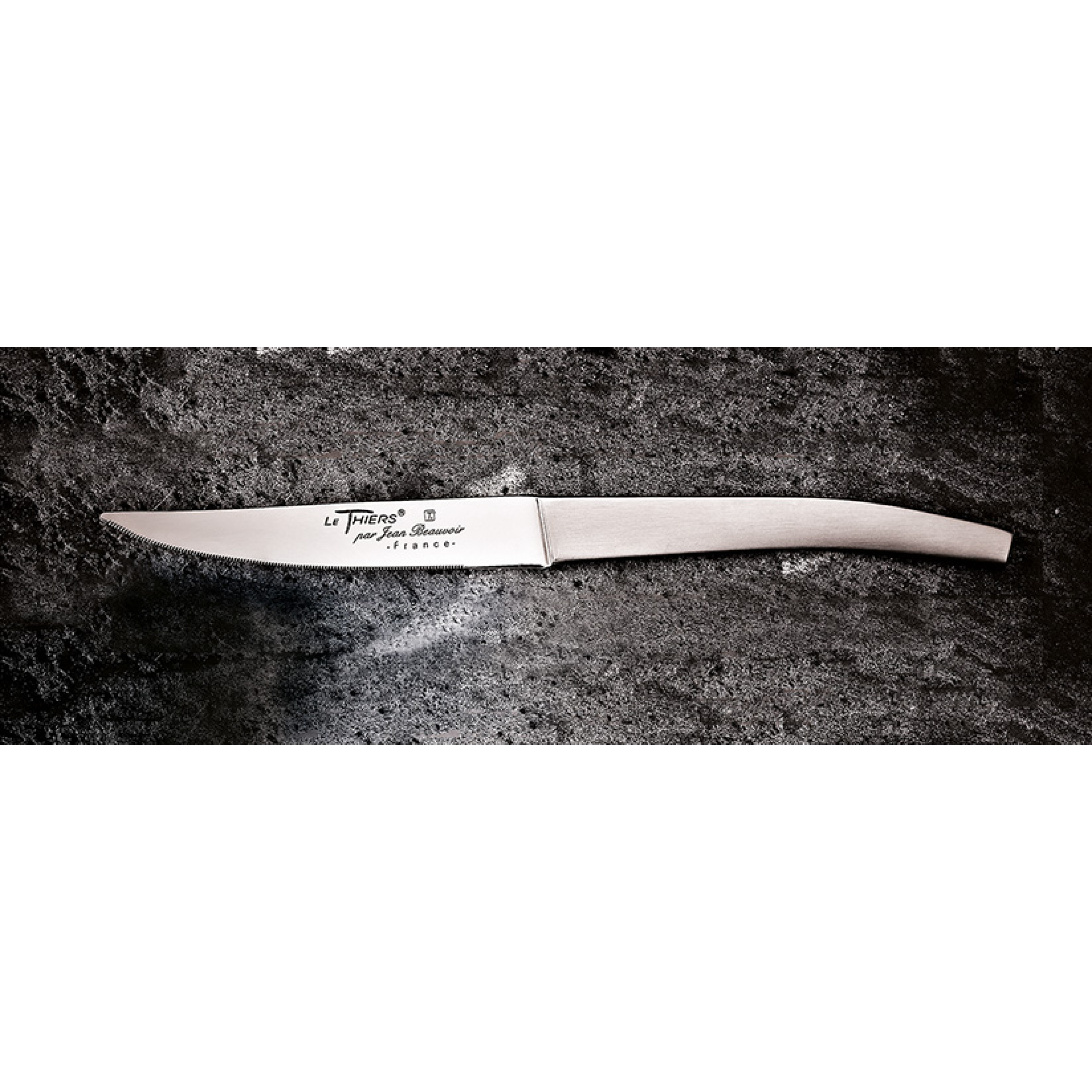 COUTEAU A STEACK CRANTE INOX LE THIERS