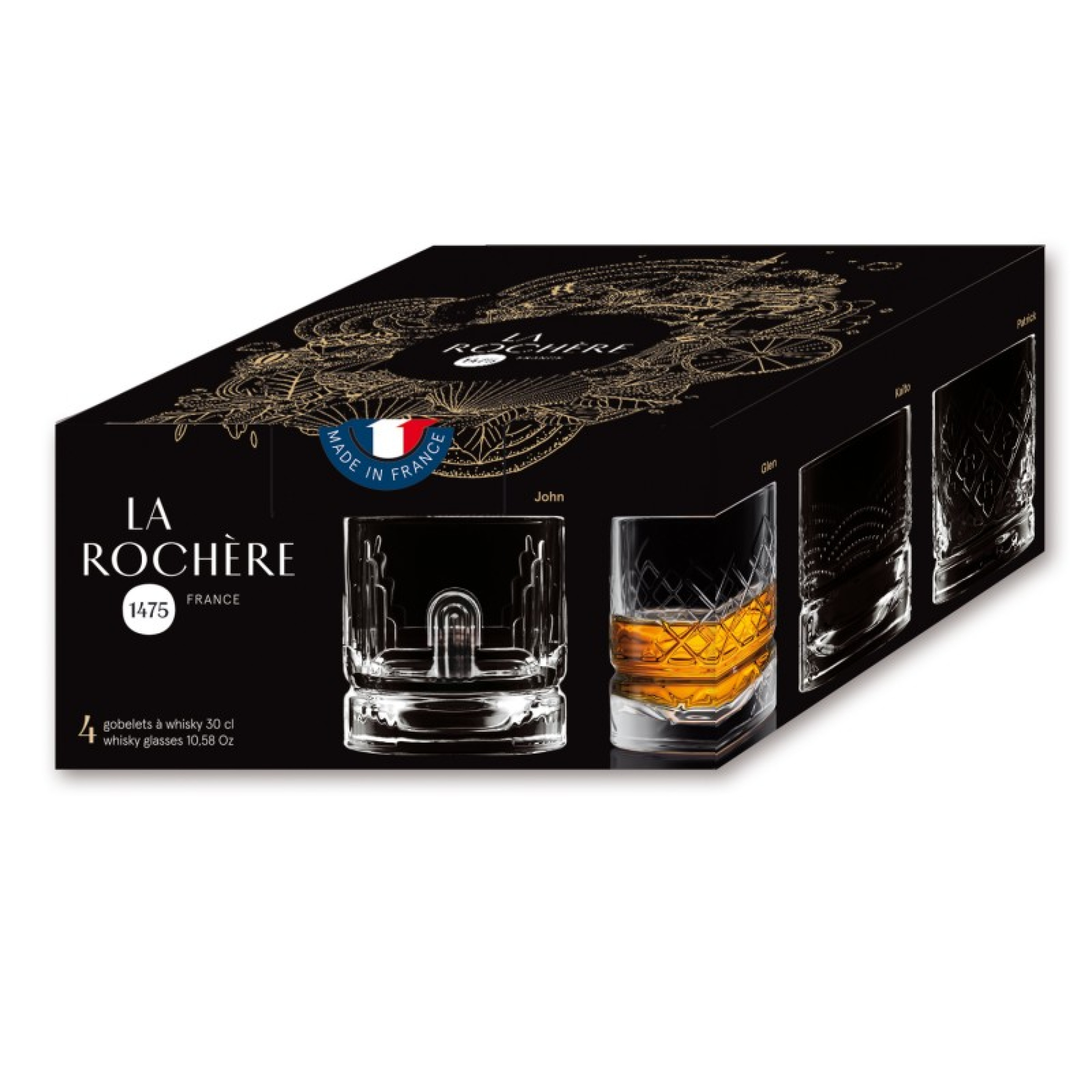 4 verres à whisky Dandy - LA ROCHèRE
