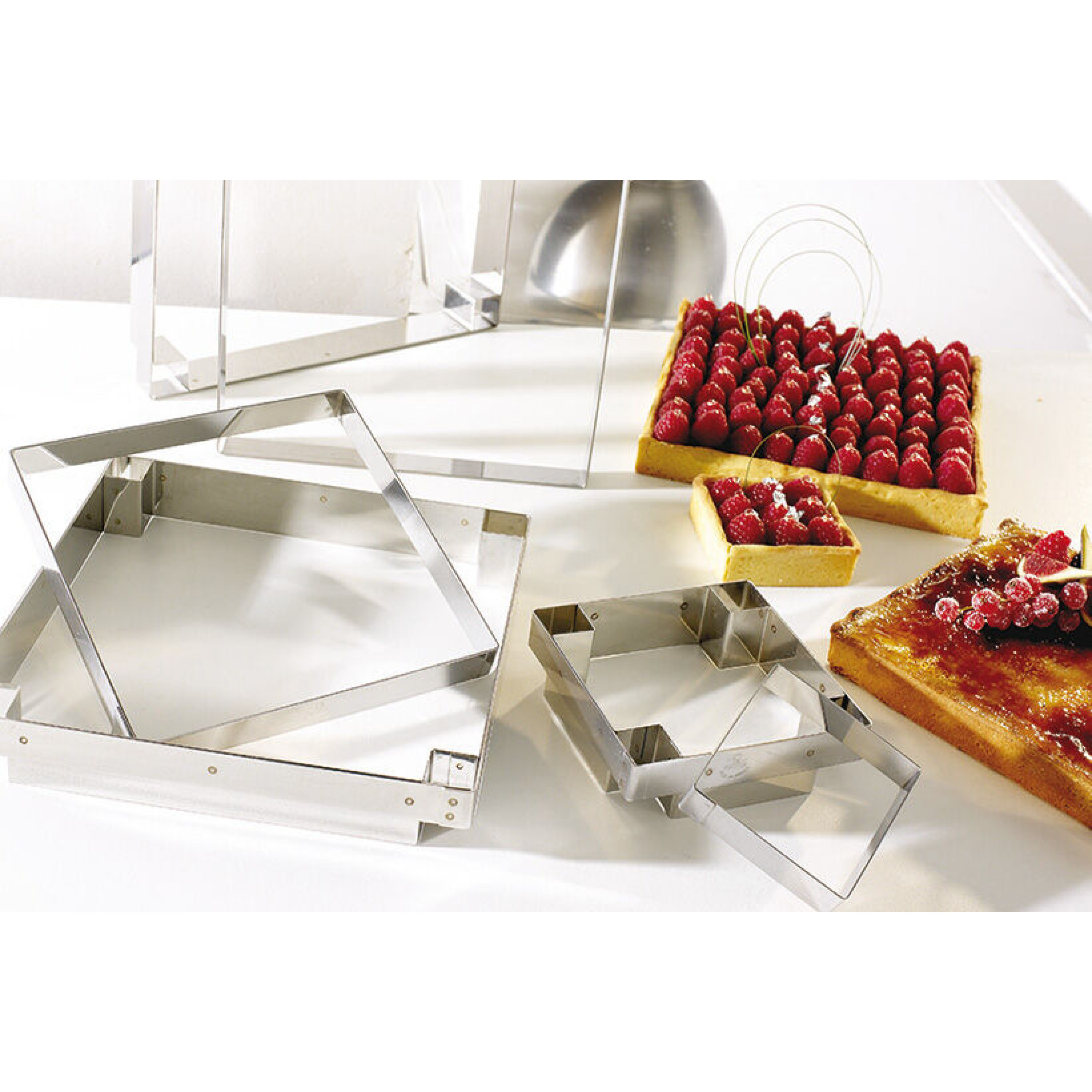 Carré à tarte Inox 21x21 cm - MATFER