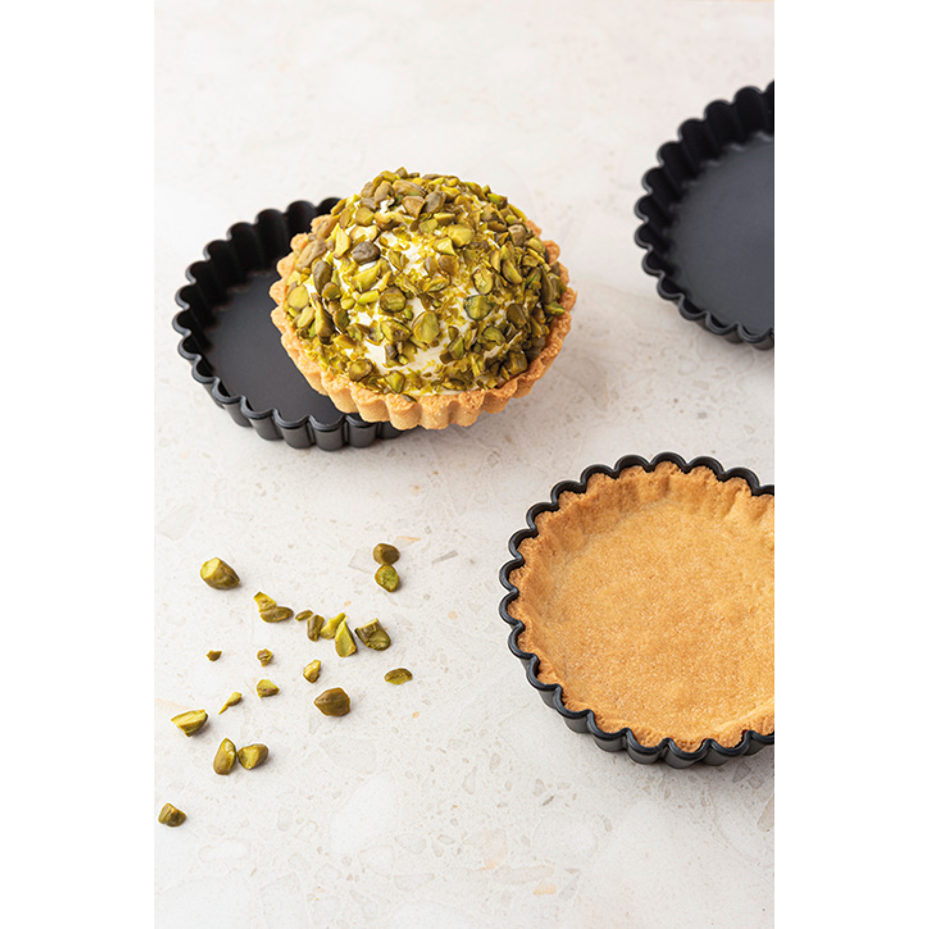 12 TARTELETTES RONDES CANNELÉES - EXOGLASS