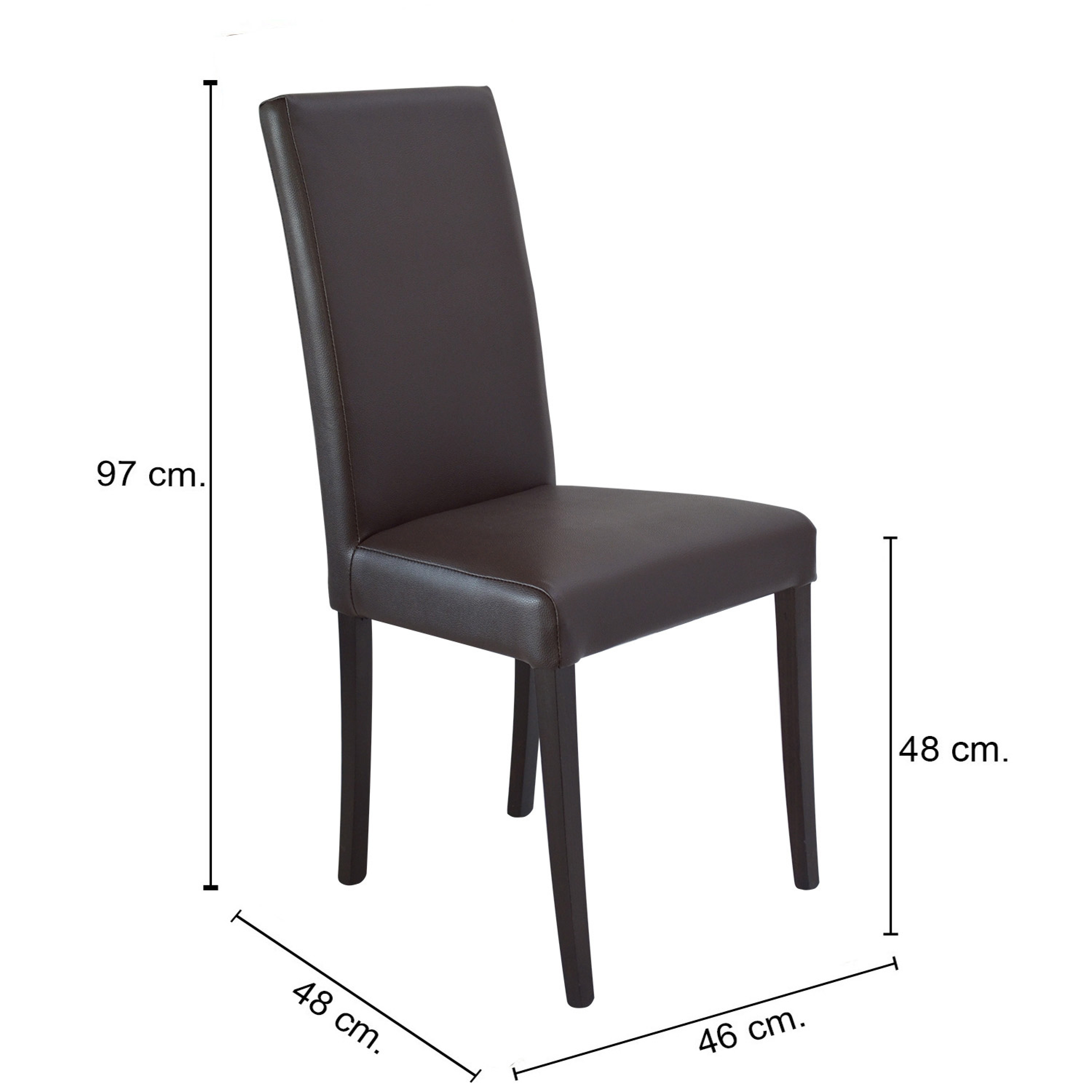 Chaise de restaurant aspect cuir - Juluana