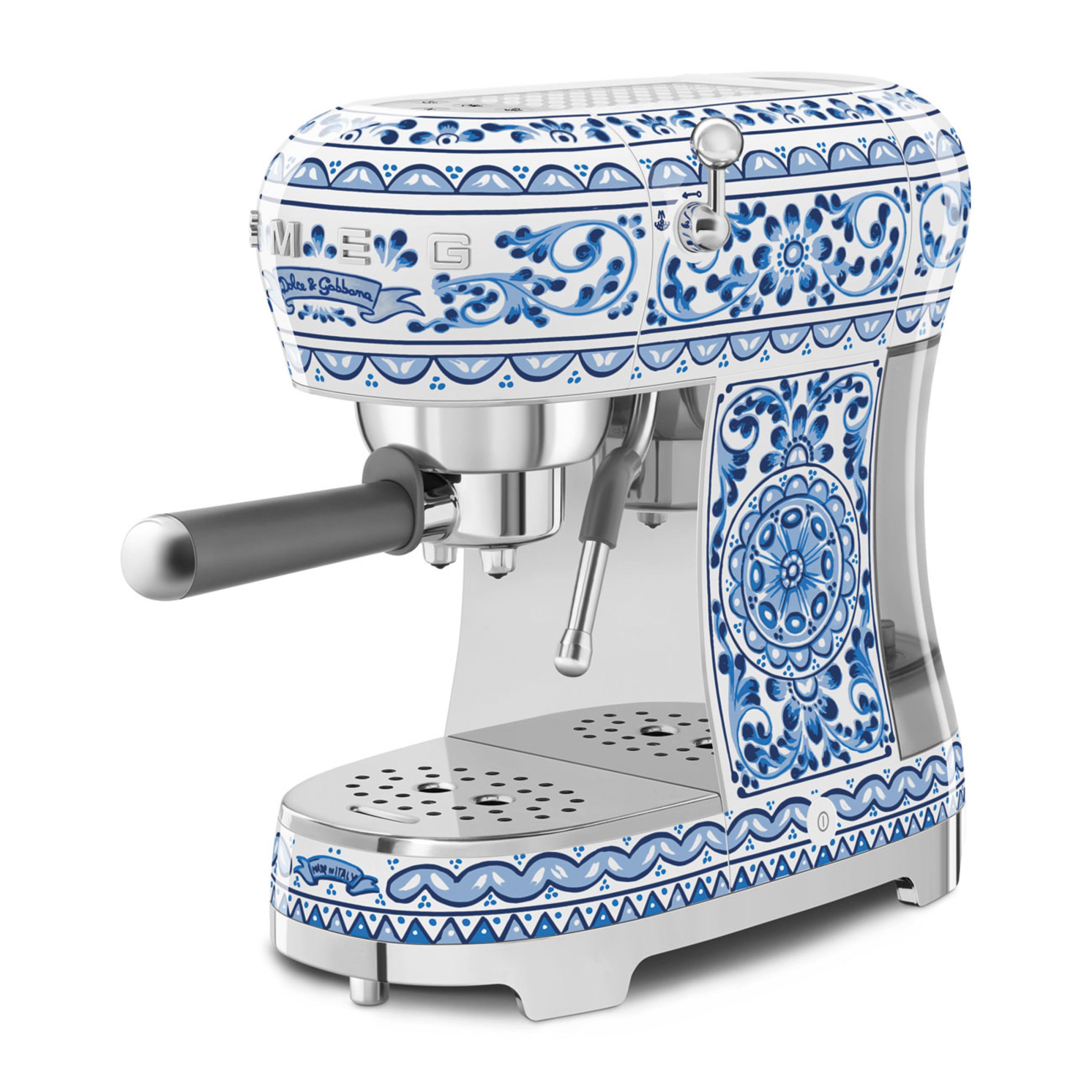 Machine à café Expresso Années 50 Ecf02 Blu Mediterraneo - Dolce & Gabbana x SMEG