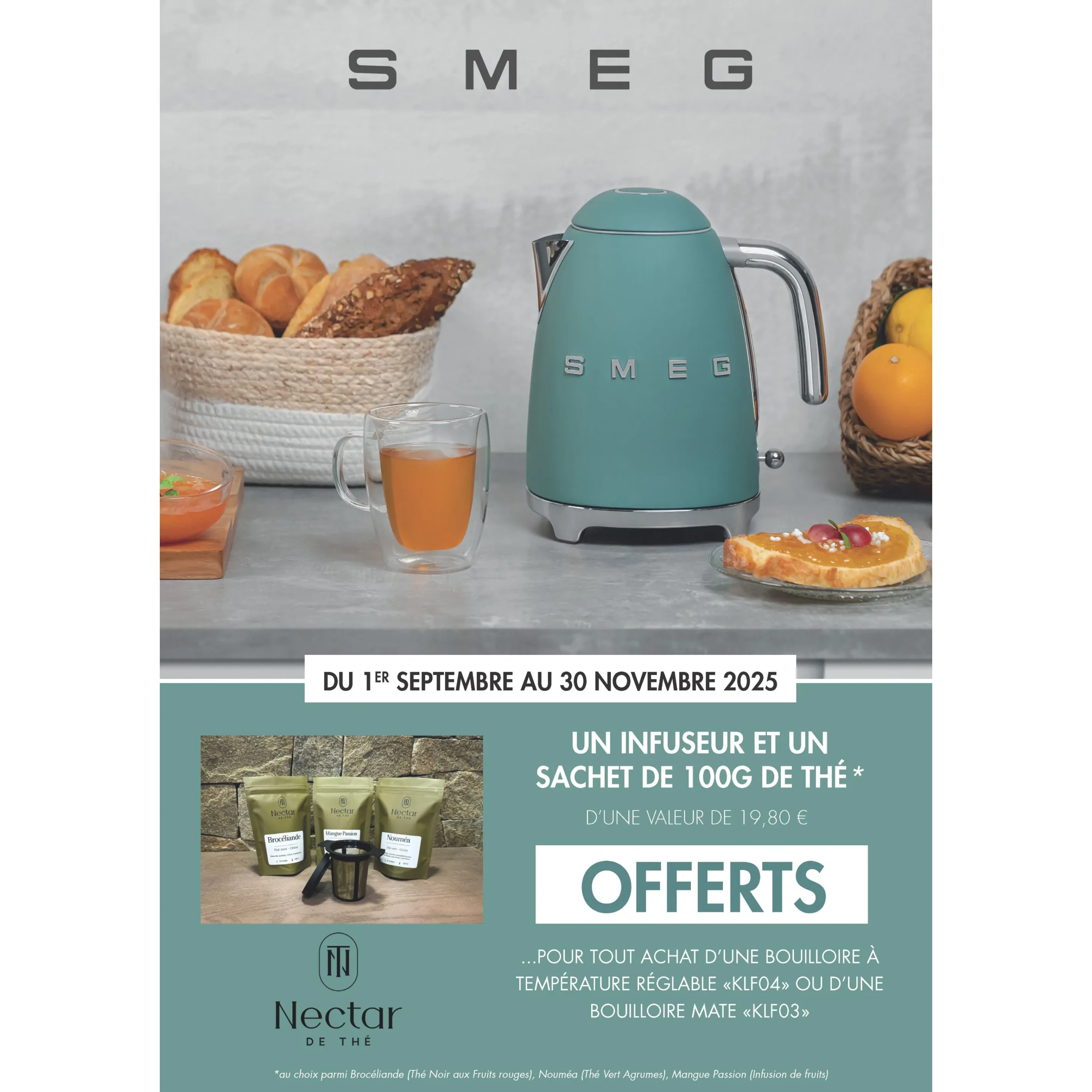 SMEG - Bouilloire réglable années 50 KLF04