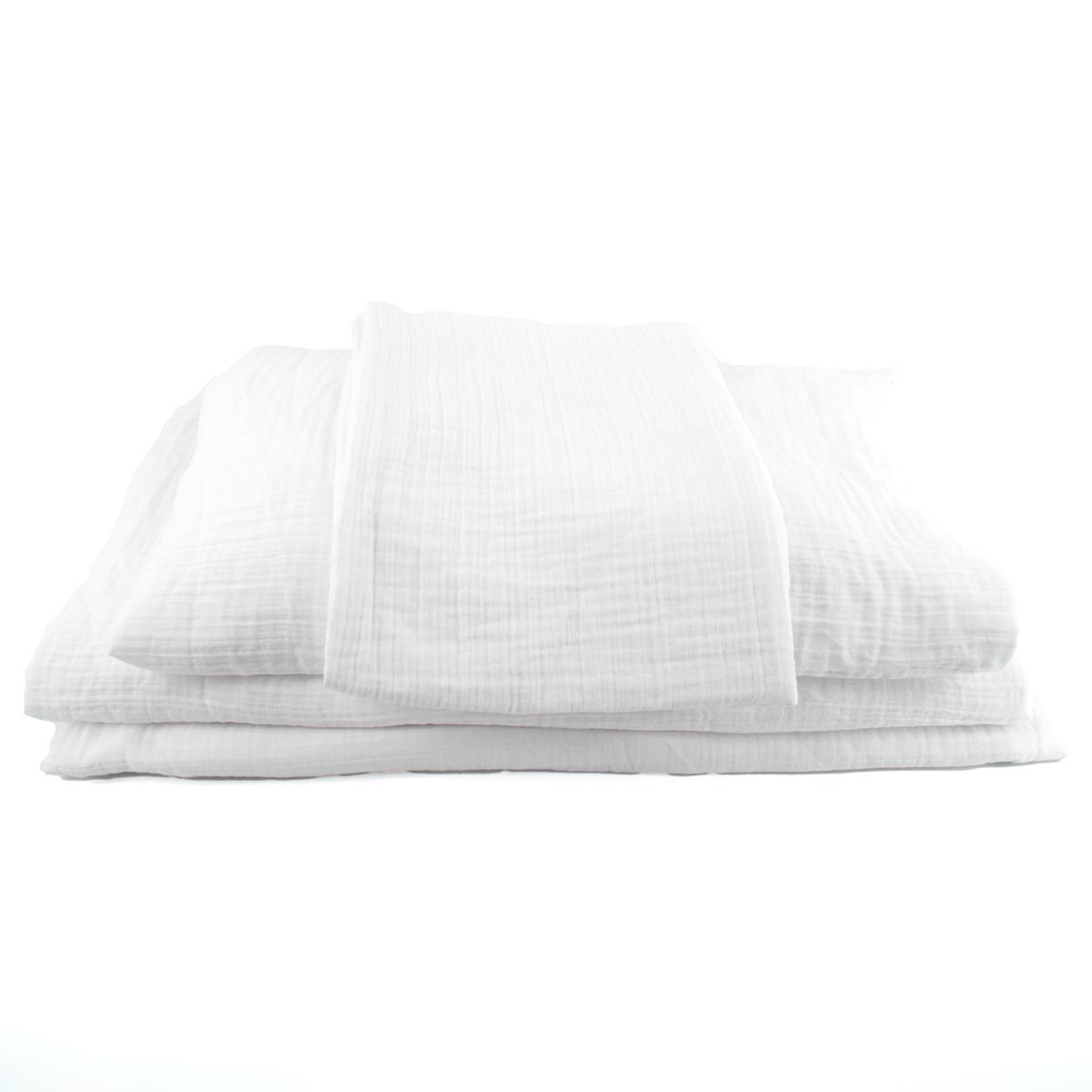 Parure de lit  Double Gaze de coton - Cassis