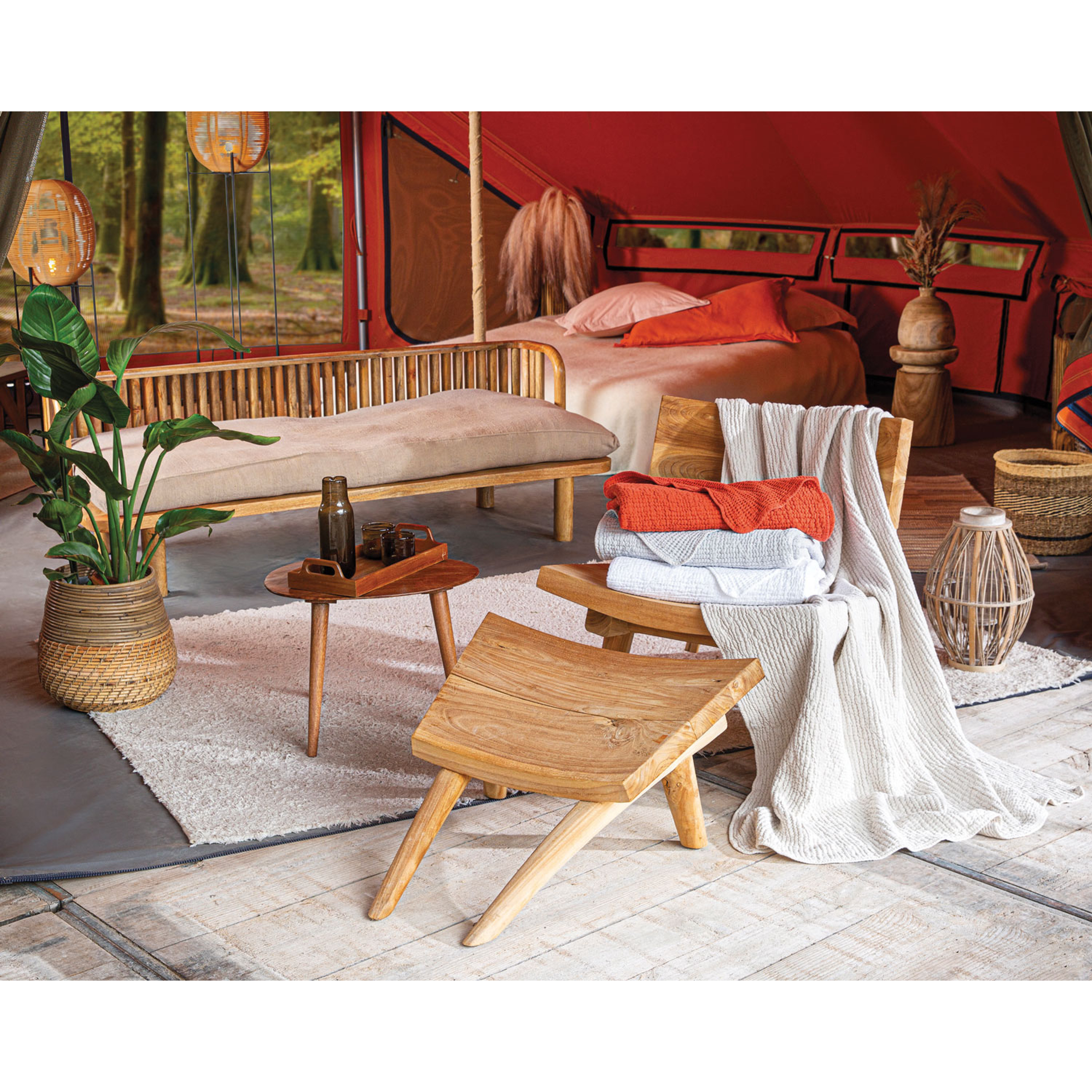 PLAID JAIPUR 180X125 100% COTON