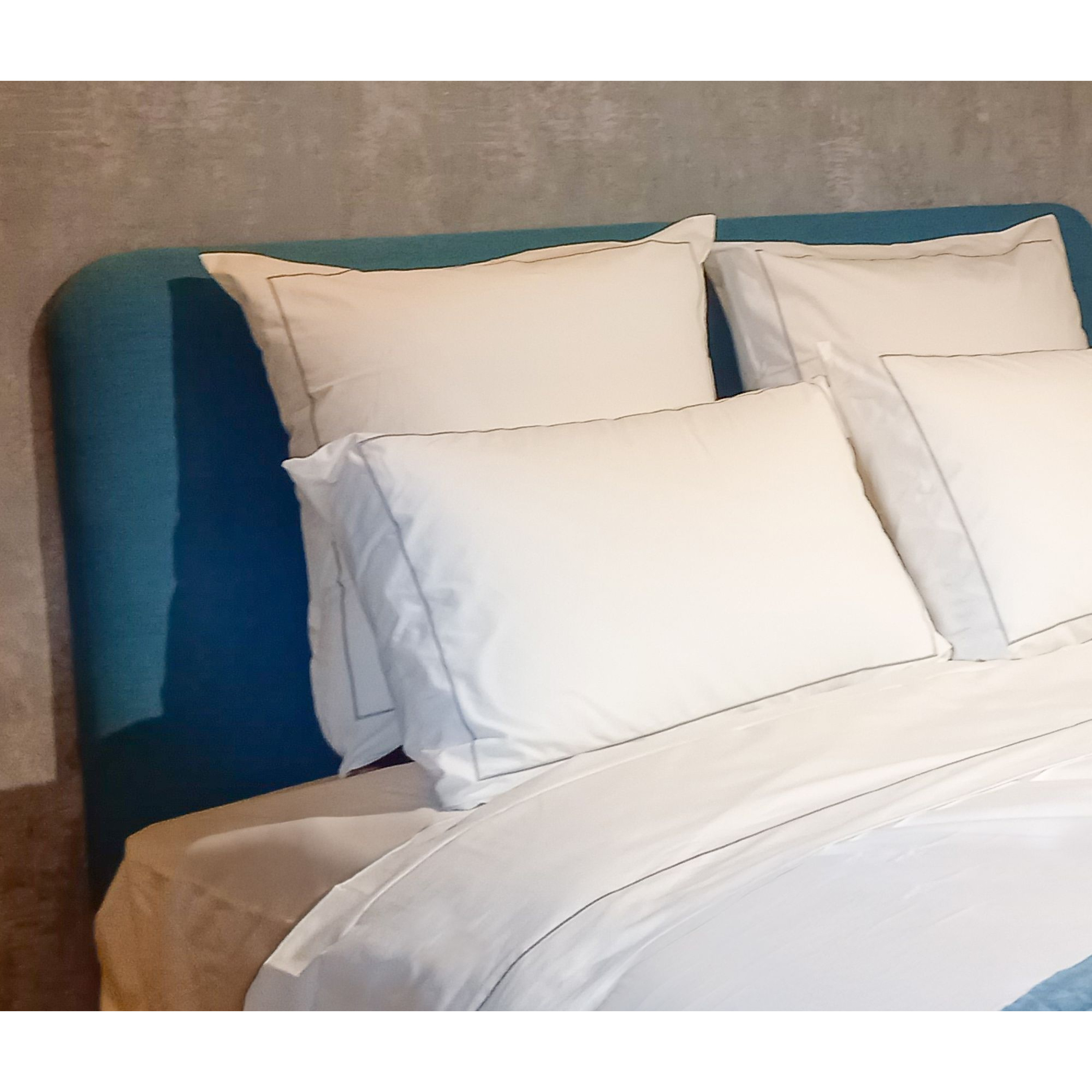 PARURES DRAP PLAT & TAIES BOURDON GRIS – COURCHEVEL