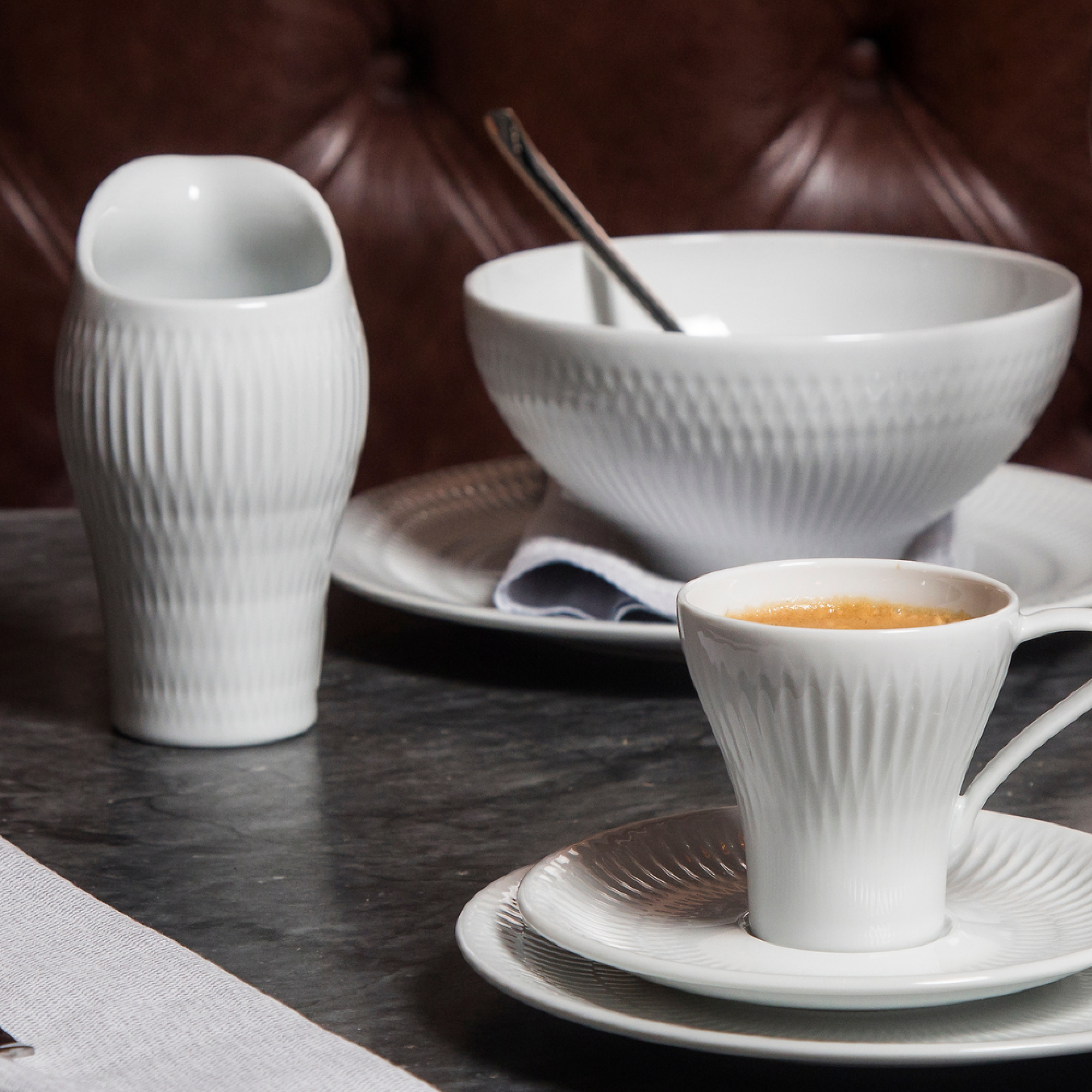 COFFRET DE 4 TASSeS à CAFE ET SOUCOUPES UTOPIA - vista alegre