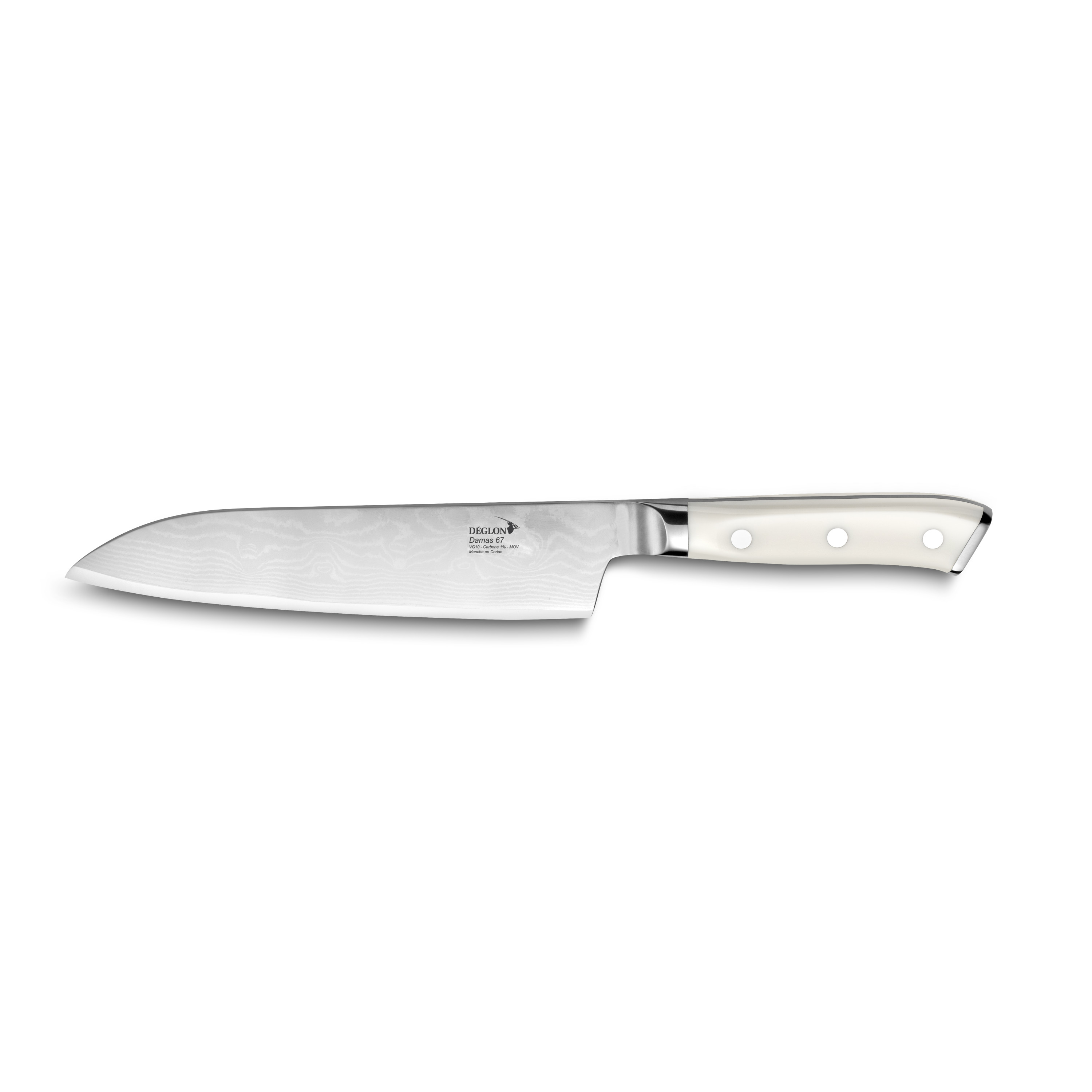 Couteau Santoku - Déglon Damas 67