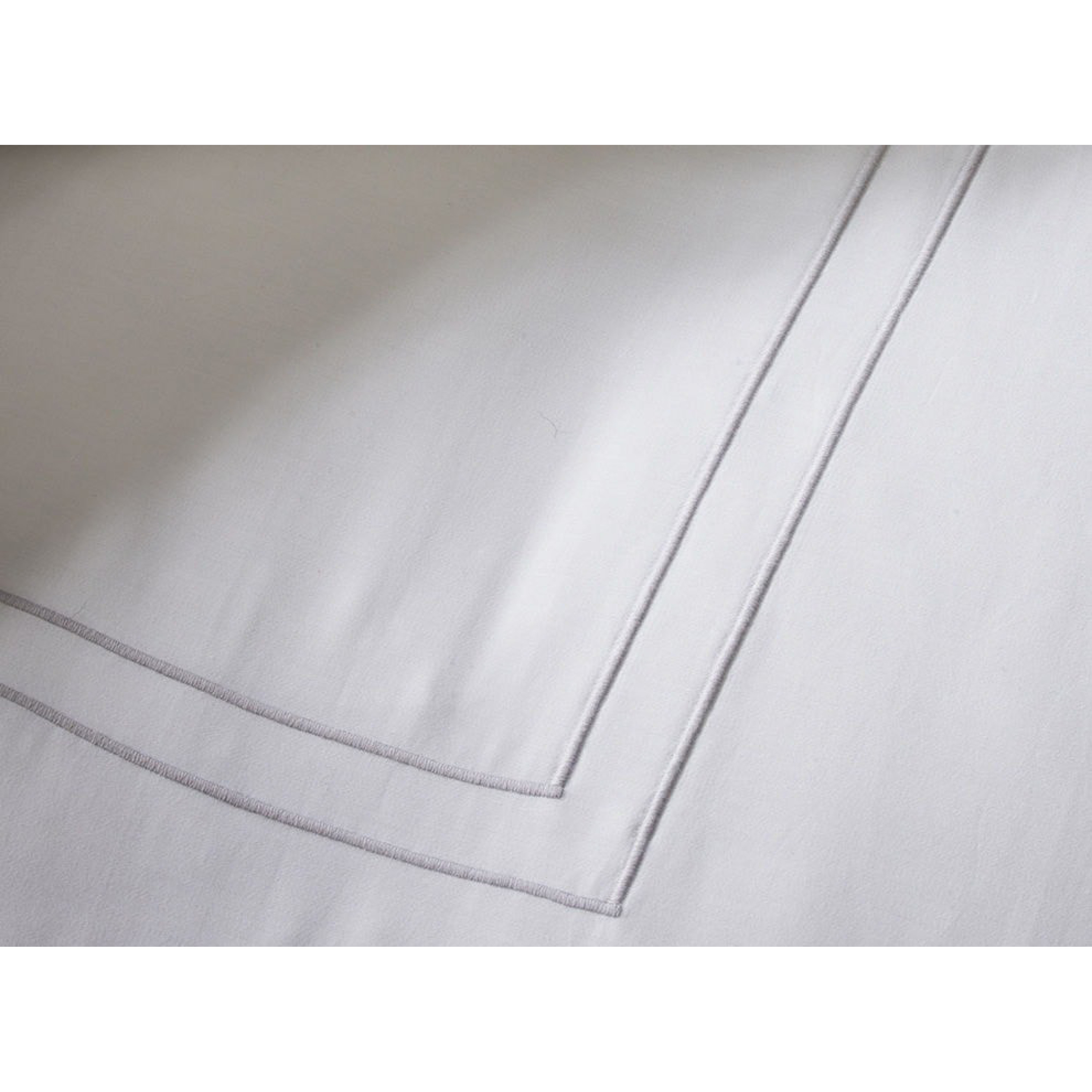 2 Taies d'oreiller double bourdon blanc - PALACE