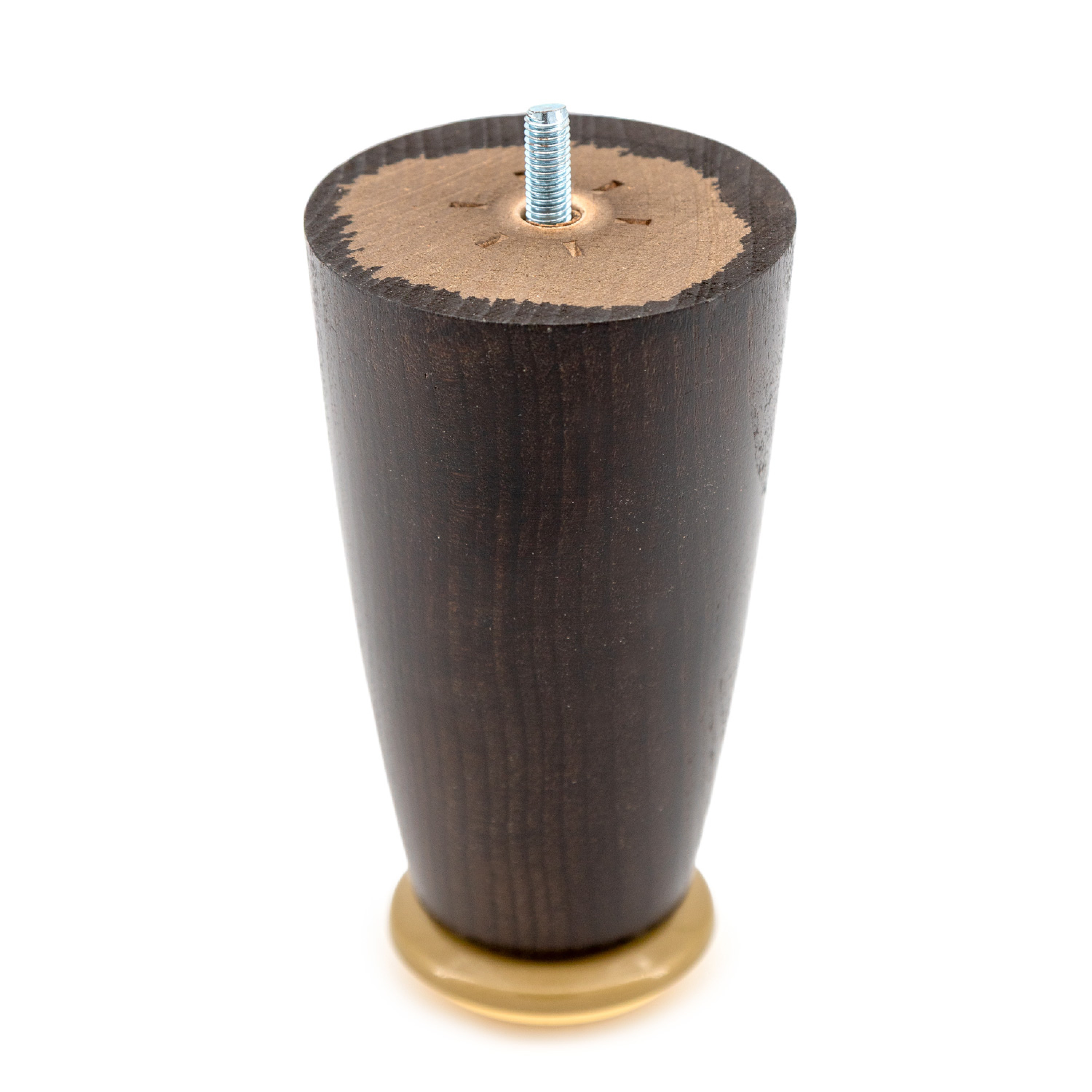 4 PIEDS DE LIT ARBERI PAS DE VIS 8MM CONE WENGE