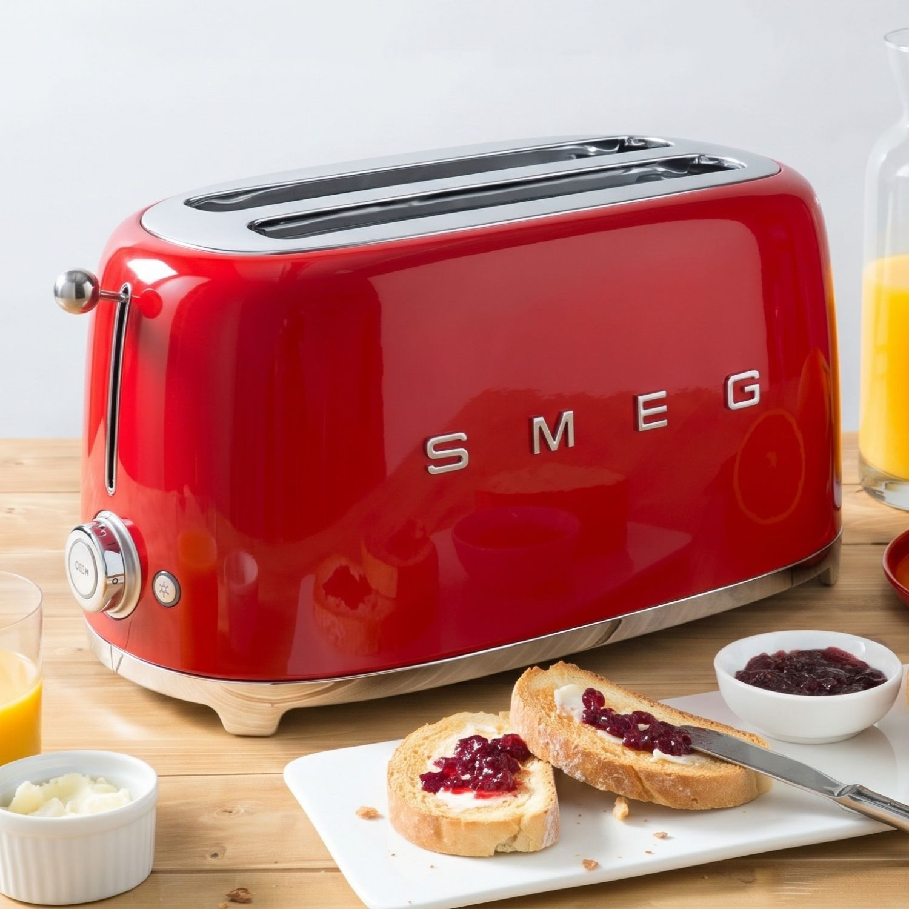 Grille-pain/Toaster 4 tranches années 50 TSF02 - SMEG