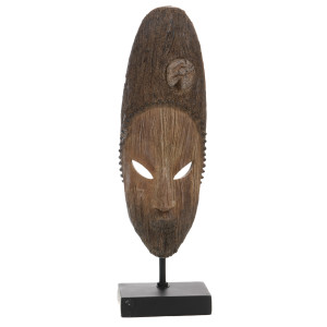 Masque Africain rond sur socle