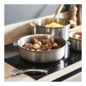 SAUTEUSE BORD DROIT INOX ALCHIMY LOQY - DE BUYER