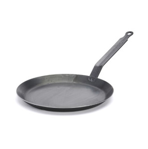 POÊLE À CRÊPES EN ACIER BLEUI BLUE CARBONE - DE BUYER