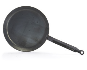 POÊLE À CRÊPES EN ACIER BLEUI BLUE CARBONE - DE BUYER