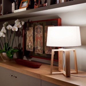 Bliss lampe de table blanche - FARO