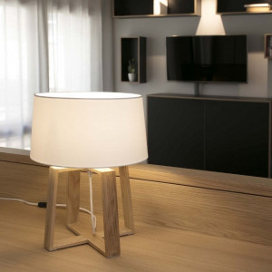 Bliss lampe de table blanche - FARO