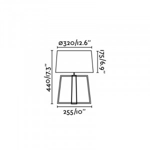 Bliss lampe de table blanche - FARO