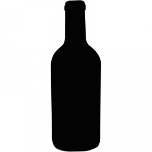 Silhouette bouteille de vin en ardoise  - Securit