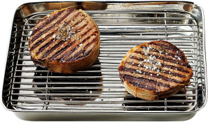 PLAT INOX AVEC GRILLE