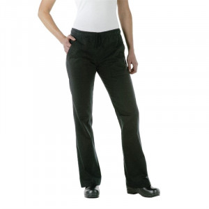 PANTALON DE CUISINE FEMME NOIR - CHEF WORKS