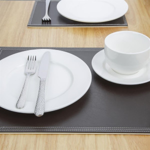 SET DE TABLE EN SIMILI CUIR  - OLYMPIA
