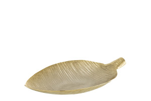 PLATEAU FEUILLE OR