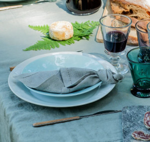 LOT DE 4 ASSIETTES À PÂTES ABEILLE EN CÉRAMIQUE - LA ROCHERE