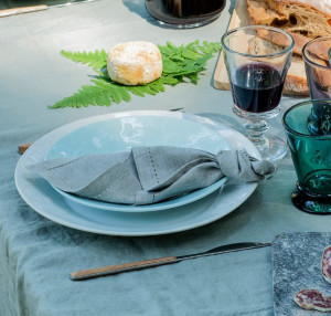 LOT DE 4 ASSIETTES À DESSERT ABEILLE EN CÉRAMIQUE - LA ROCHERE