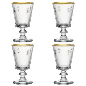 4 verres à vin ABEILLE - La Rochère