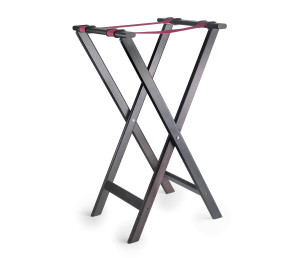 Porte-plateau pliant + Plateau ovale en fibre de verre