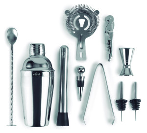 ENSEMBLE COKTAIL 10 PIECES INOX