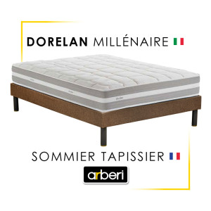 Ensemble Hôtellerie - Matelas Millénaire Dorelan + Sommier tapissier Arberi