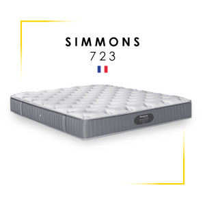 Ensemble Hôtellerie - Matelas Simmons 723 + Sommier tapissier Arberi