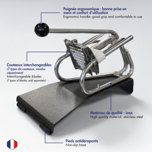 COUPE-FRITES PROFESSIONNEL SUR SOCLE EPOXY - LOUIS TELLIER