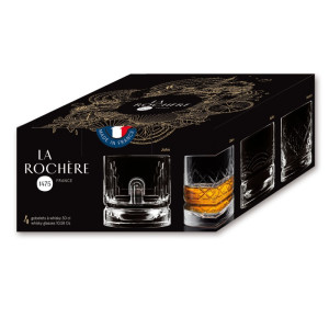 Ensemble de 4 verres à whisky Dandy - LA ROCHèRE