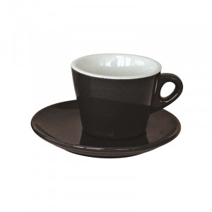 Tasse à café noir EKIO avec soucoupe - Matfer