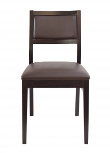 Chaise  de restaurant coloris chocolat - Justina