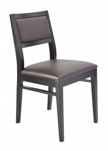 Chaise  de restaurant coloris chocolat - Justina