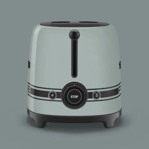 TOASTER 2 TRANCHES TSF01 PORSCHE - SMEG