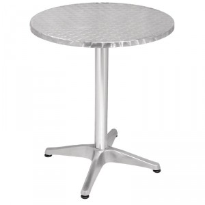 Table bistro ronde en acier inoxydable - bolero