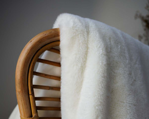 PLAID PILOU FOURRURE DOUBLE FACE