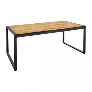 Table en acier et acacia 180 cm - Boléro