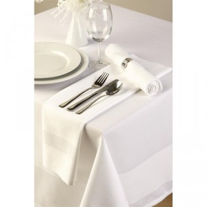 Serviettes bande satin CE454 - Lot de 10