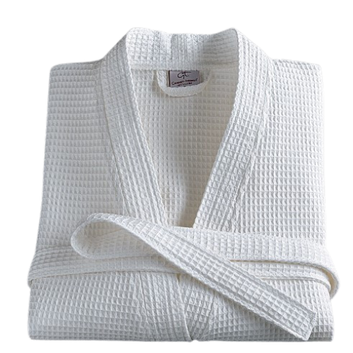 PEIGNOIR COL KIMONO NID D ABEILLE - HOTELLERIE 5 ETOILES