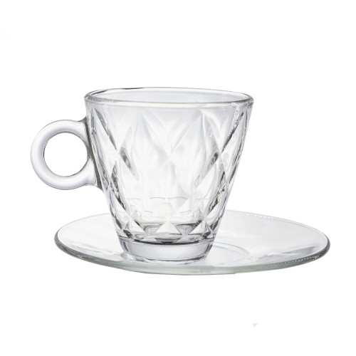 Tasse CAPPUCCINO  KALEIDO  avec Sous-Tasse - BORMIOLI ROCCO